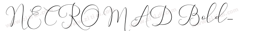 NECROMAD Bold字体转换